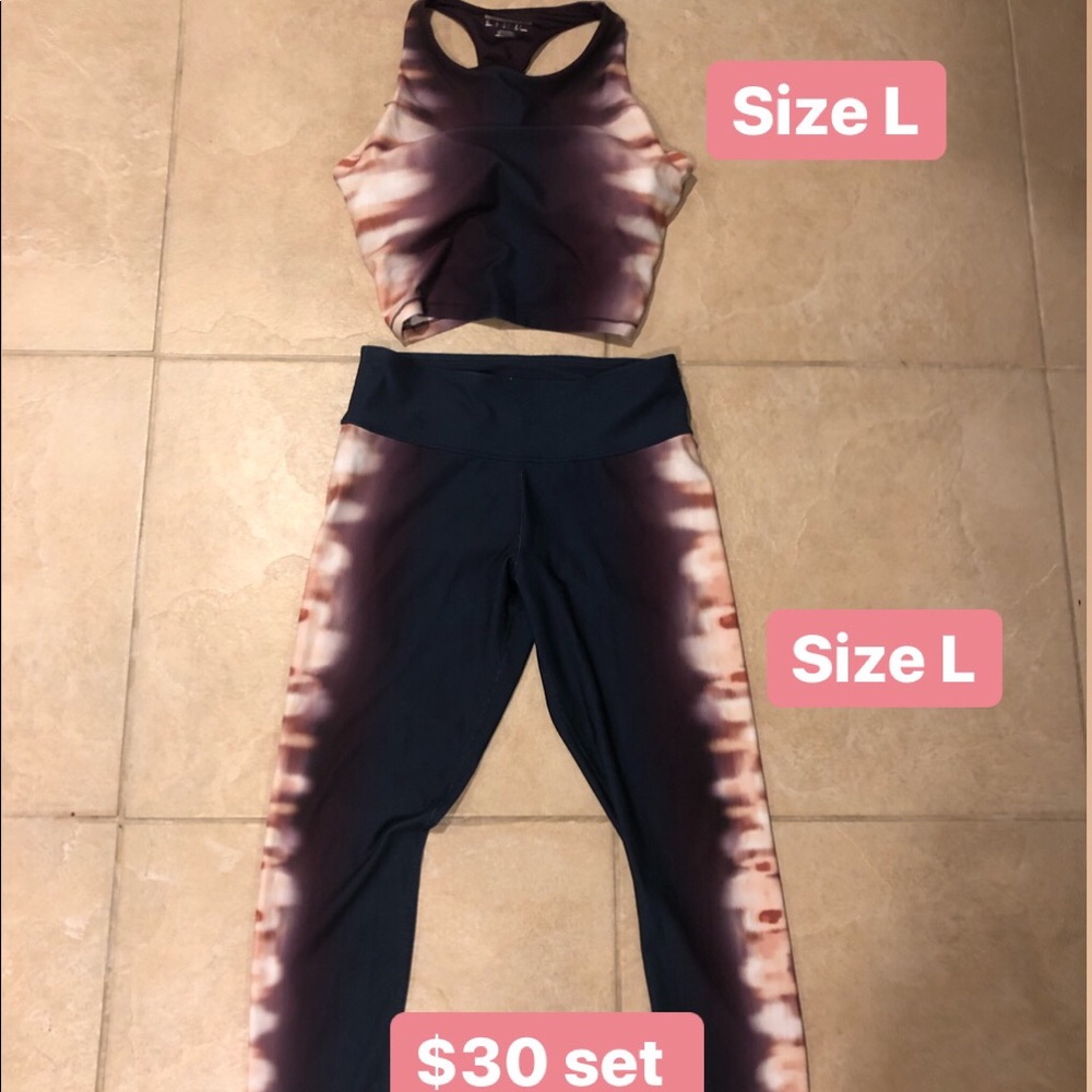 Cute two piece workout set